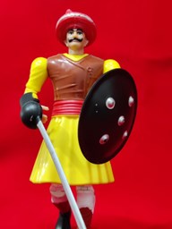 Picture of Mavala Toy: Peshwa Pagadi with Shield and Sword | Authentic Maratha Warrior-inspired Collectible.